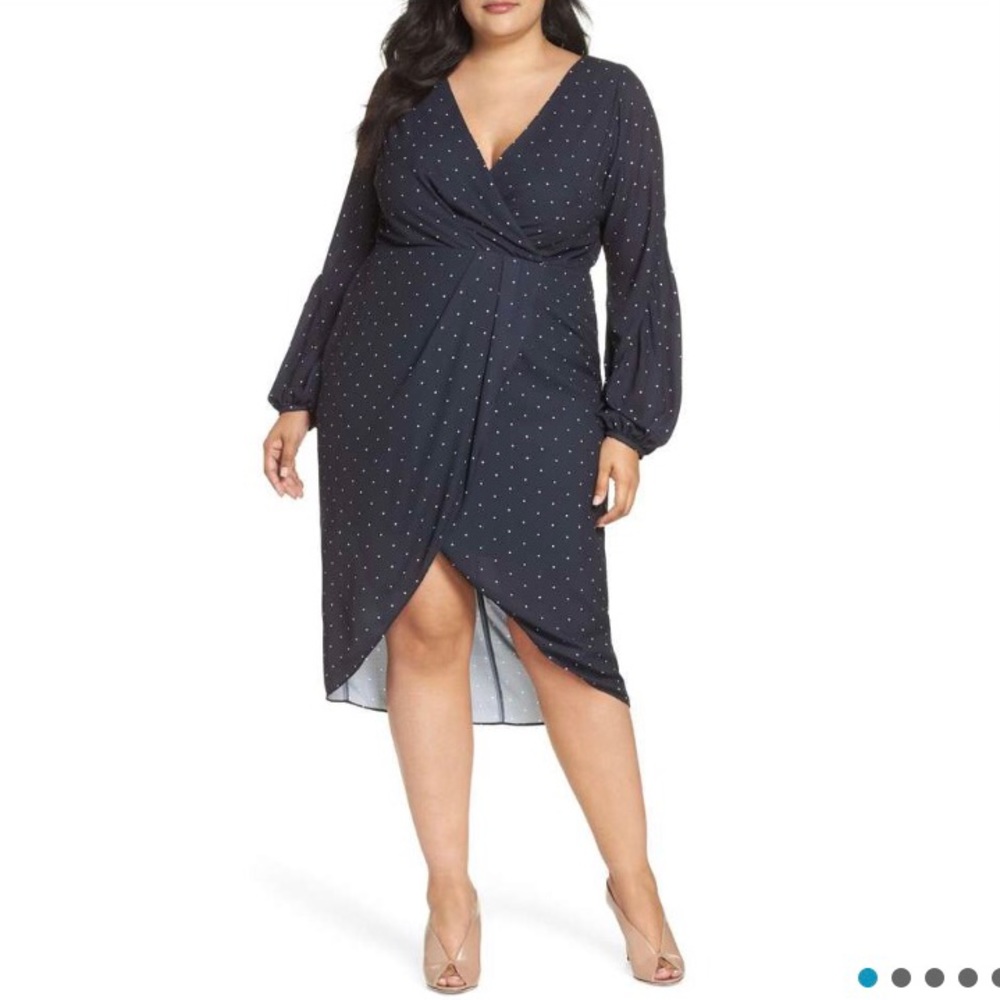 Cooper St Portia Drape Long Sleeve Dress NWT